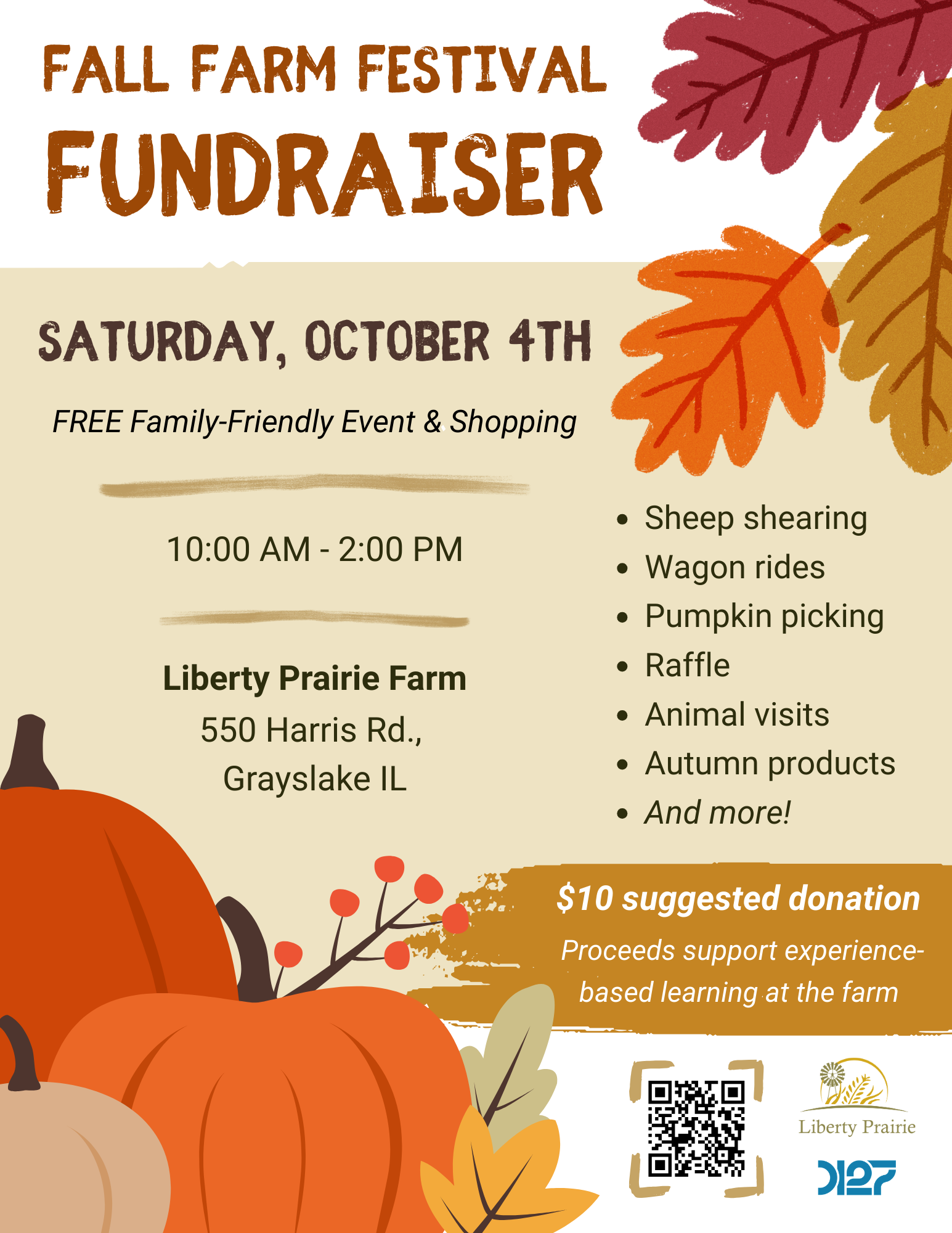 Liberty Prairie Fall Farm Festival Fundraiser